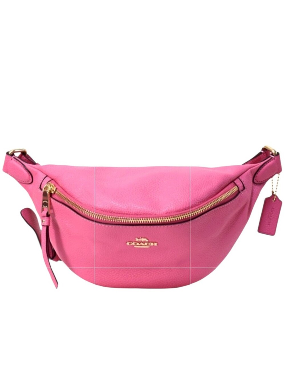 COACH BELT BAG FANNY PACK CROSSBODY PINK PEBBLE LEATHER F48738